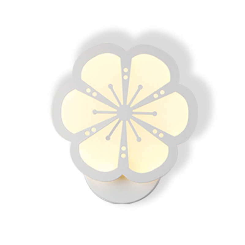 Moderne minimalistische Pflaumendesign-Acryl-LED-Wandleuchte 