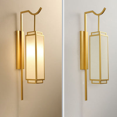 Modern Light Luxury Vintage Iron Cloth 1-Light Wall Sconce Lamp