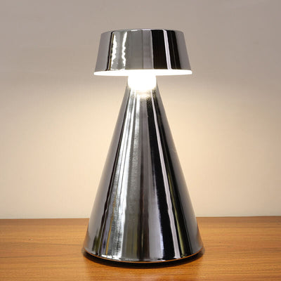 Simple Creative Tapered Iron USB Charging LED Decorative Table Lamp