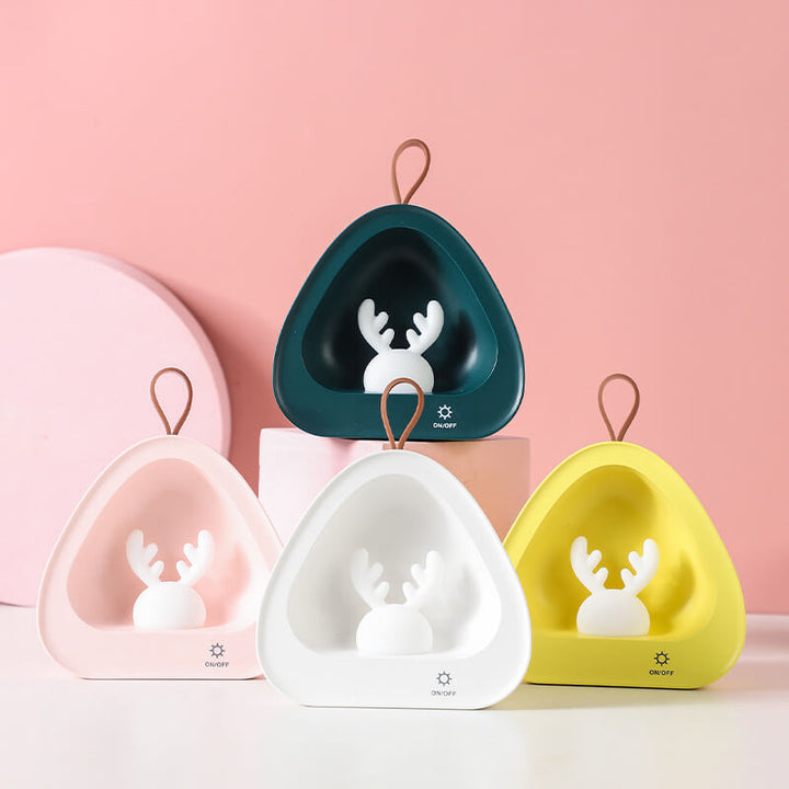 Créatif mignon cerf Silicone USB charge Portable LED veilleuse lampe de Table 