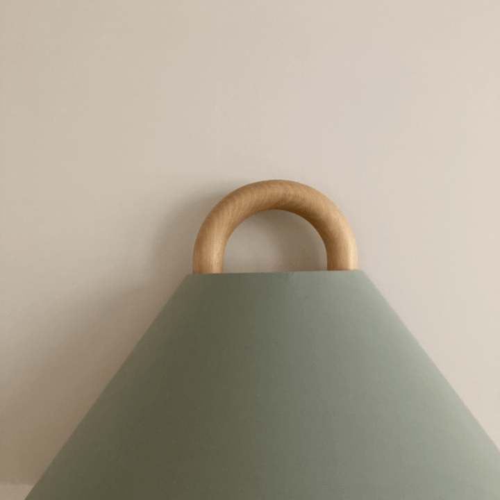 Modern Original Solid Wood Pleated Semi-Circle 1-Light Wall Sconce Lamp
