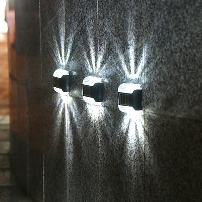 Outdoor Garden Patio Solar LED Wall Sconce Lamp