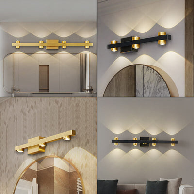 Modern Retro All Copper LED Vanity Light Wall Sconce Lamp