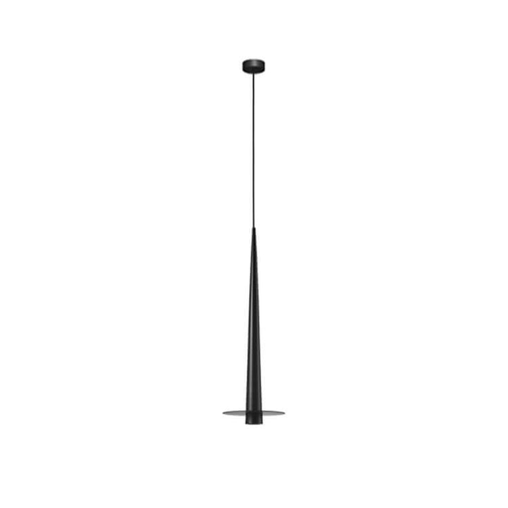 Moderne minimalistische schwarze Aluminiumstab-LED-Pendelleuchte 