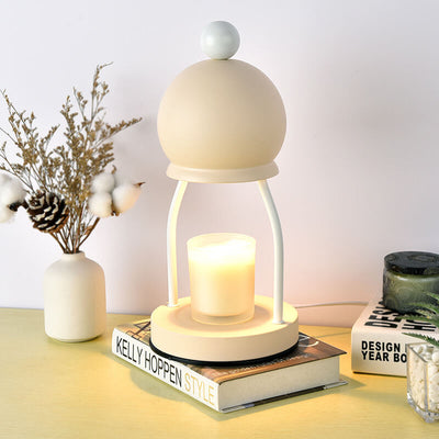 Moderne kreative Eisen-Macaron-Kuppel-1-Licht-Tischlampe mit schmelzendem Wachs