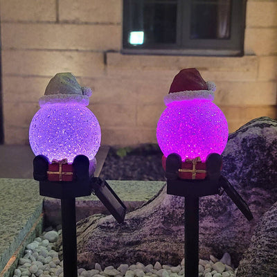 Christmas Solar Snowman Outdoor Garden Decoration Lawn Landscape Light