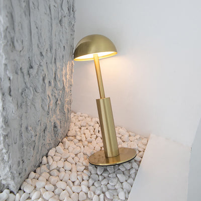 Simple Gold Dome USB Charging LED Table Lamp