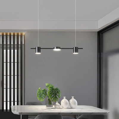 Modern Minimalist Line Round Spotlight LED Island Light Chandelier
