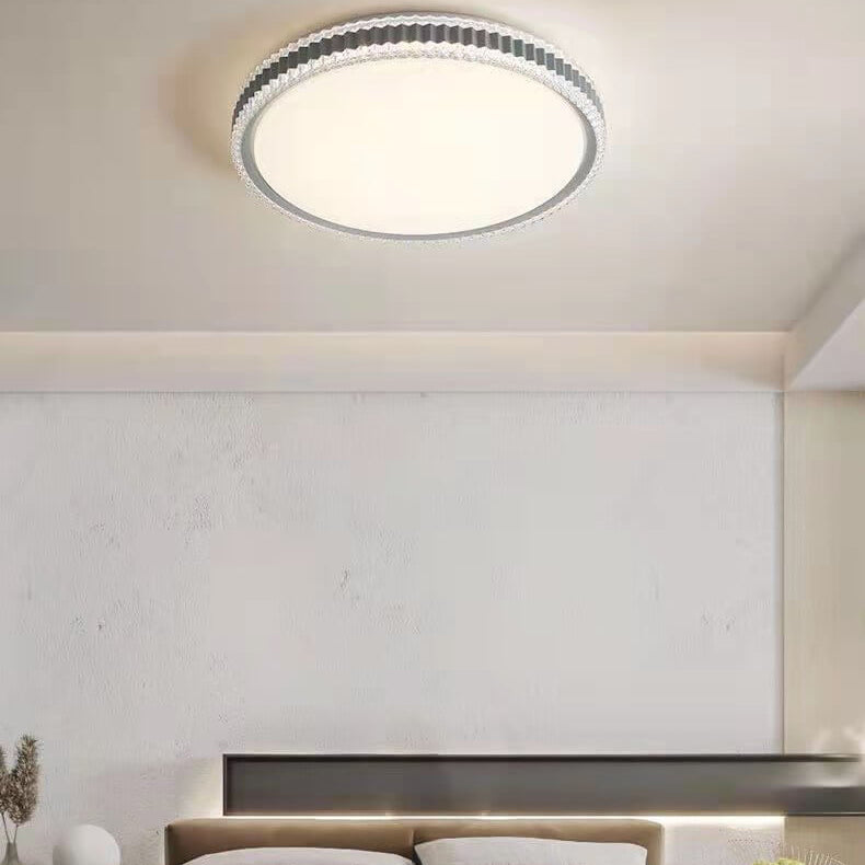 Nordic Light Luxury Round Simple LED Flush Mount Light