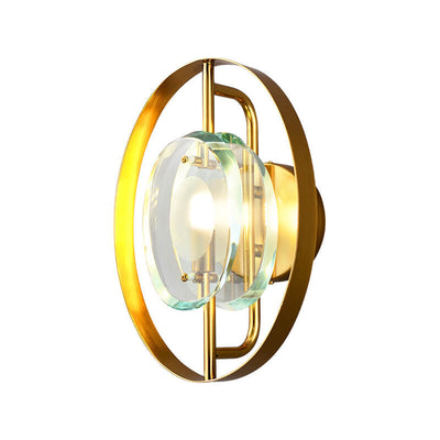 Modern Nordic Light Luxury Creative Round Ring 1-Light Wall Sconce Lamp