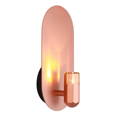 Nordic Creative Aluminum Oval Flat LED Wall Sconce Lamp