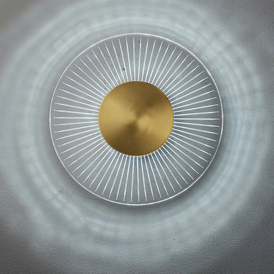 Industrielle LED-Wandleuchte mit rundem Liniendesign aus Vollkupfer 