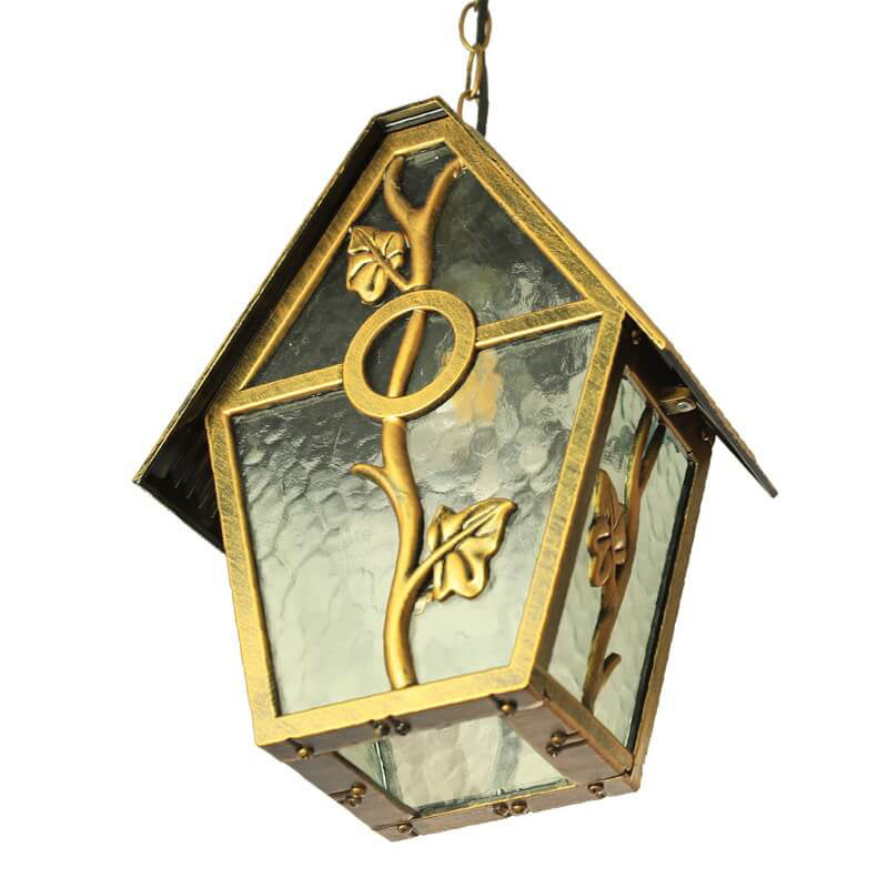 Industrial Waterproof Country Small House Design 1-Light Outdoor Pendant Light