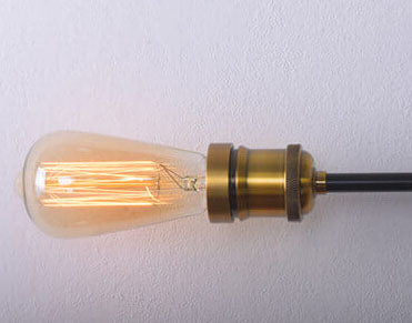 Industrielle Vintage Eisen Lineare Verstellbare 3-Licht Wandleuchte 