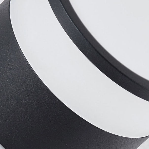 Modern Solid Color Cylinder Aluminum LED Flush Mount Light
