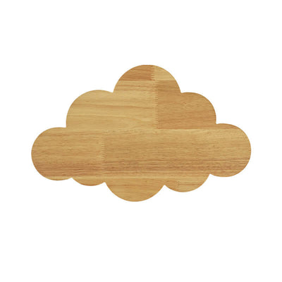 Nordic Minimalist Creative Cloud Wood 1-flammige Wandleuchte 