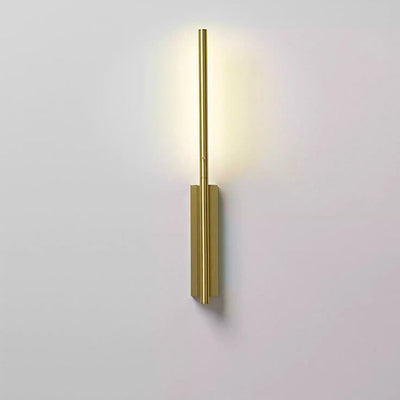 Minimalist Creative Long Strip Gold LED Wall Sconce Lamp