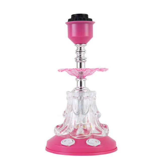 Lampe de table 1 lumière en verre avec tissu de style européen pour mariage 