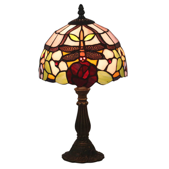 Lampe de Table 1 Lumière en Verre Tiffany Vintage Européen 