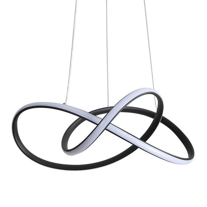 Moderne minimalistische Ring-Aluminiumstreifen-LED-Pendelleuchte 