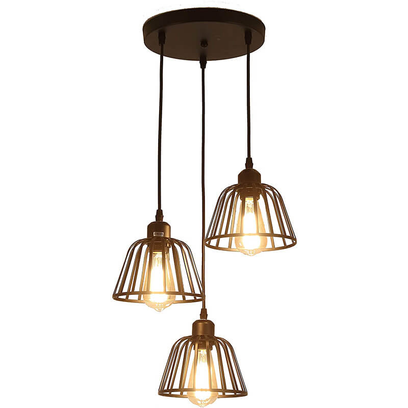 Moderne Vintage Industrial Iron 1/3-Light Island Light Pendelleuchte 