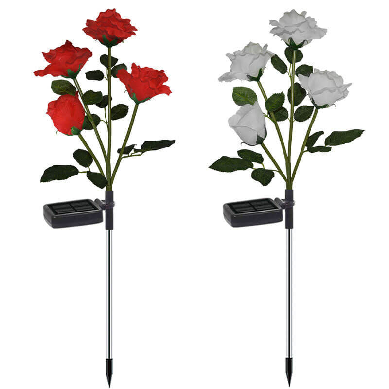 Solar Rose LED Outdoor Rasen Dekorative Bodensteckerleuchte 