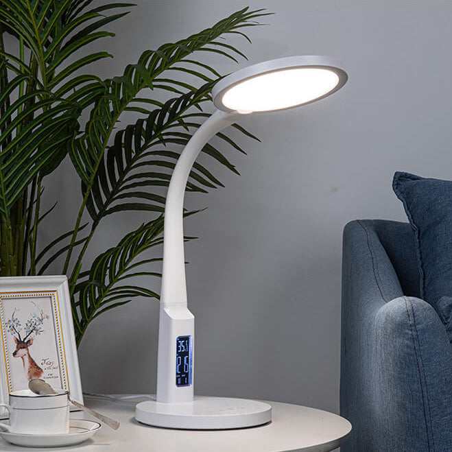 Modern Minimalist ABS Silicone Intelligent Ring Touch LED Reading Desk Lamp For Living Room &amp; Bedroom