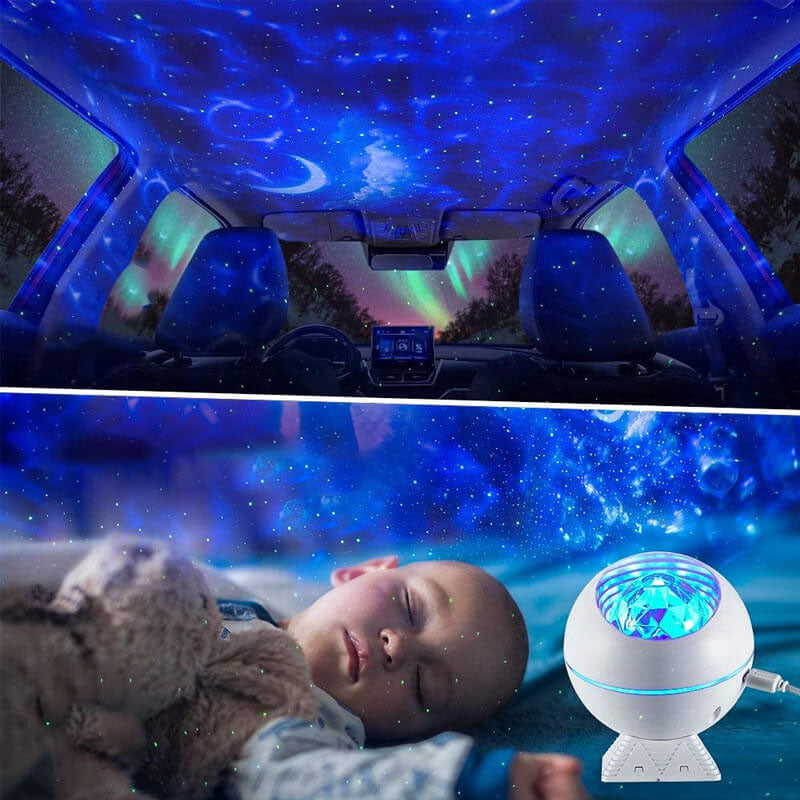 Lampe LED moderne en plastique à sept couleurs, Projection d&