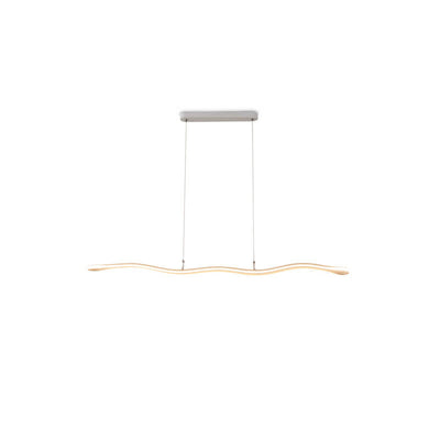 Nordic Minimalist Curve Bar LED-Kronleuchter aus Aluminium 