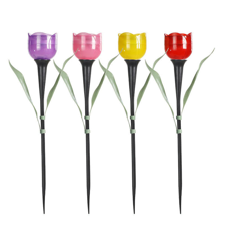 Lumière de Jardin Décorative à LED en Forme de Tulipe Solaire Moderne 