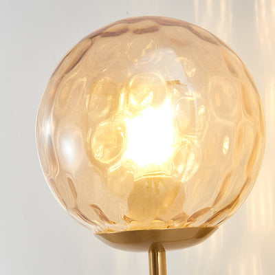 Moderne Luxus-Wandleuchte aus rundem Kugeleisenglas mit 1 Licht