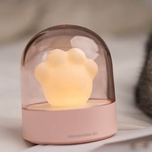 Lámpara de mesa con luz nocturna USB LED de protección ocular con garra de gato de dibujos animados creativa 