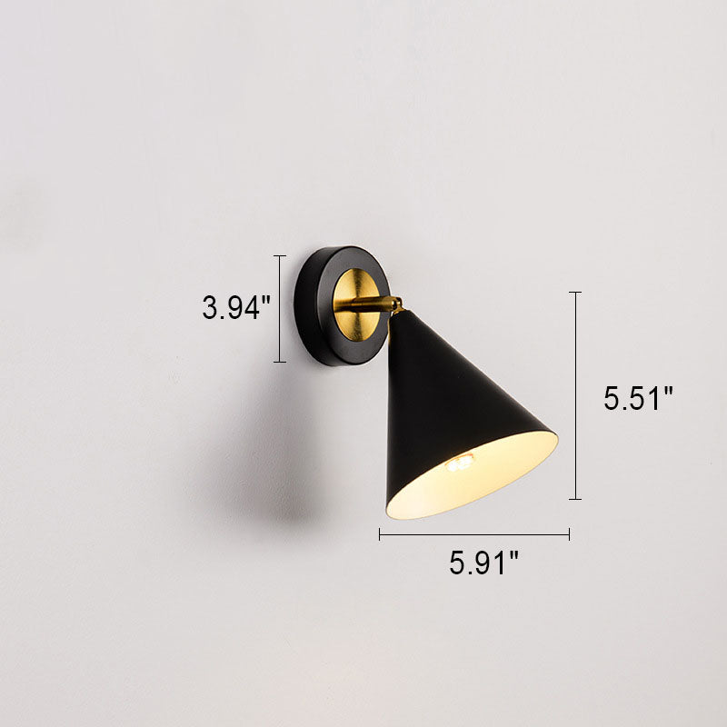 Nordic Minimalist Solid Color Rotatable 1-Light Wall Sconce Lamp