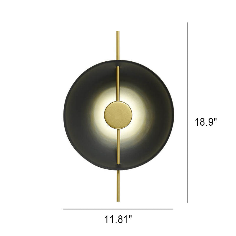 Nordic Creative Round Disc Long Pole LED-Wandleuchte 