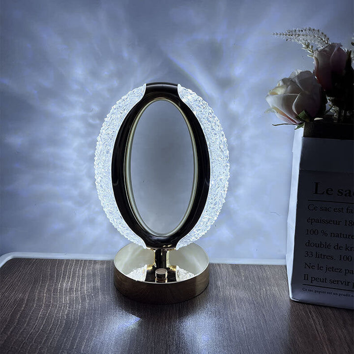 Lampe de table tactile LED en acrylique cristal créatif moderne 