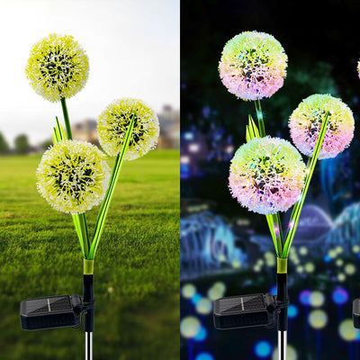 Solar Dandelion LED Outdoor Garden Decorative Ground Insert Path Light