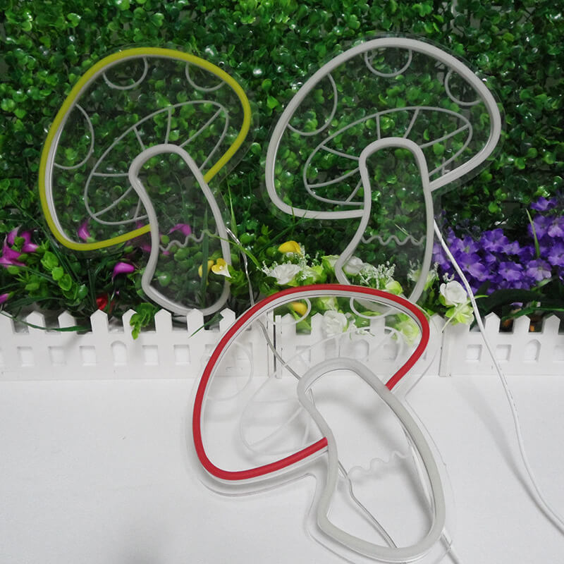 ضوء فطر إبداعي LED USB ضوء نيون زخرفي 