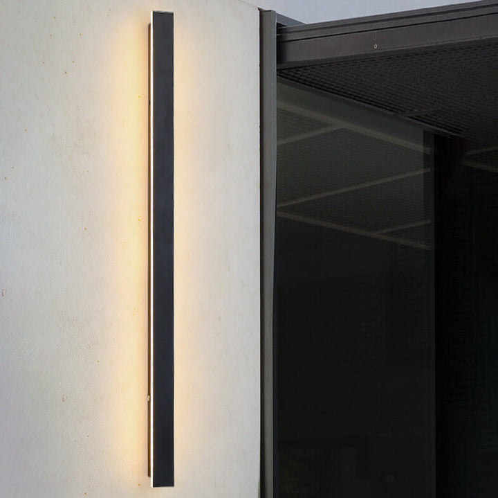 Applique murale LED étanche rétro rectangulaire à bande pour extérieur 