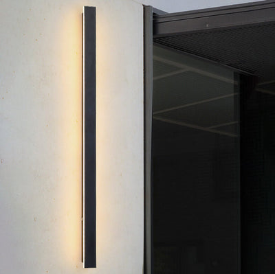 Retro Outdoor Rectangular Strip Waterproof LED Wall Sconce Lamp