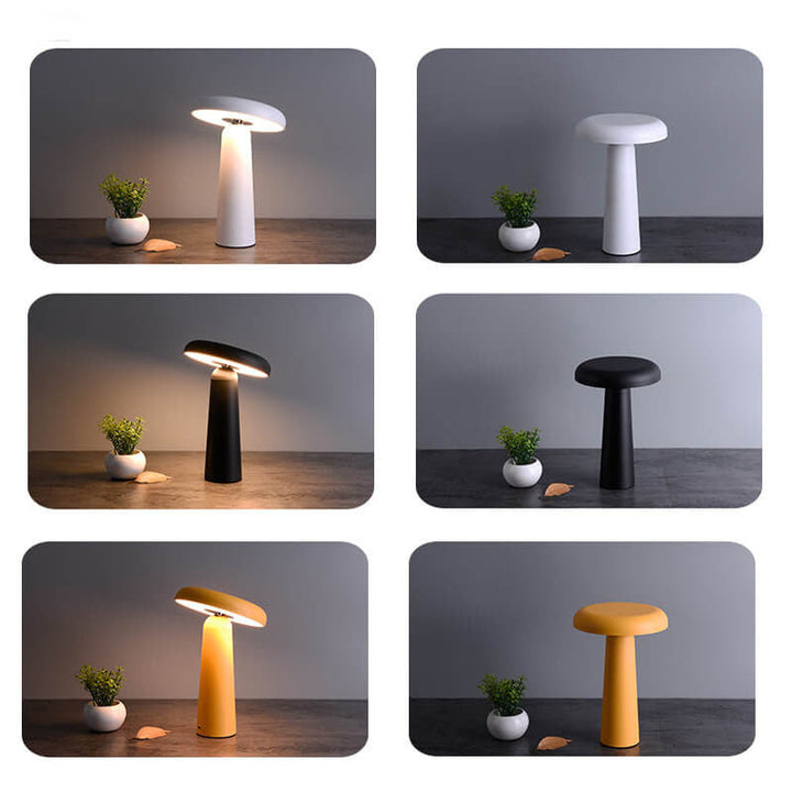 Lampe de table LED USB rotative en forme de soucoupe volante créative nordique 