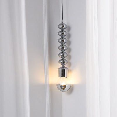Moderne minimalistische kürbisförmige einfarbige Hardware 1-Licht Pendelleuchte 