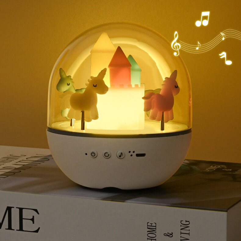 Creative Carousel Octavo Bluetooth Kids Night Light Table Lamp