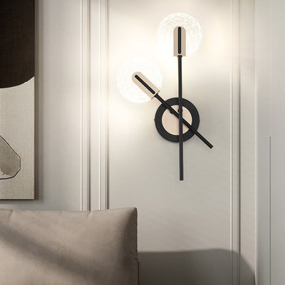 مصباح حائط LED دوار 1/2 بضوء أكريليك حديث 