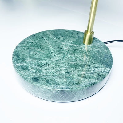 Modern Green Glass Marble 1-Light Melting Wax Table Lamp