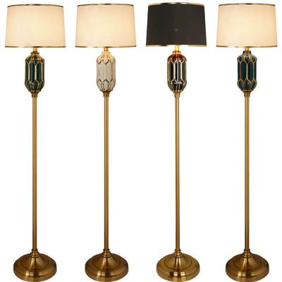 Lampe de sol moderne en céramique verticale à 1 lumière 