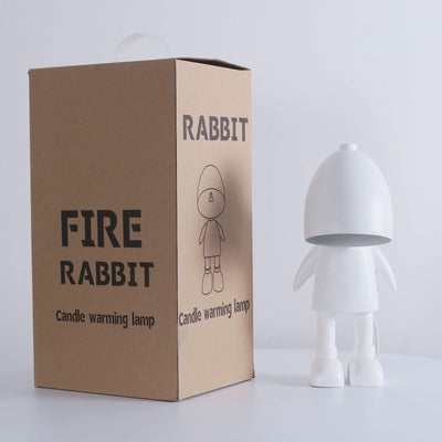 Conception de robot en résine créative LED Lampe de chevet Table de cire fondue 