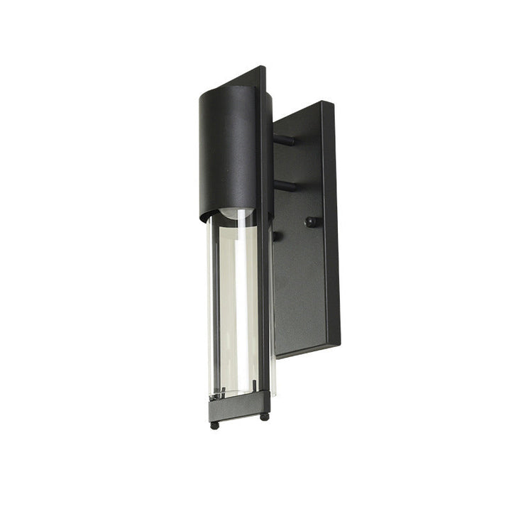 Diseño Antiguo Simple Industrial Lámpara Aplique de Pared Exterior de 1 Luz 
