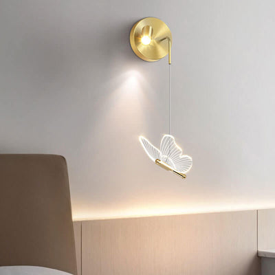 Nordic Light Luxury Butterfly Spotlight Design LED Wall Sconce Lamp