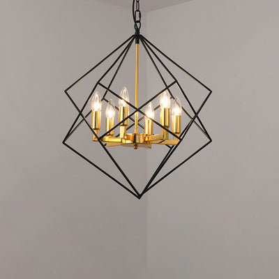 Modern Creative Diamond Iron 4/6-Light Island Light Chandelier
