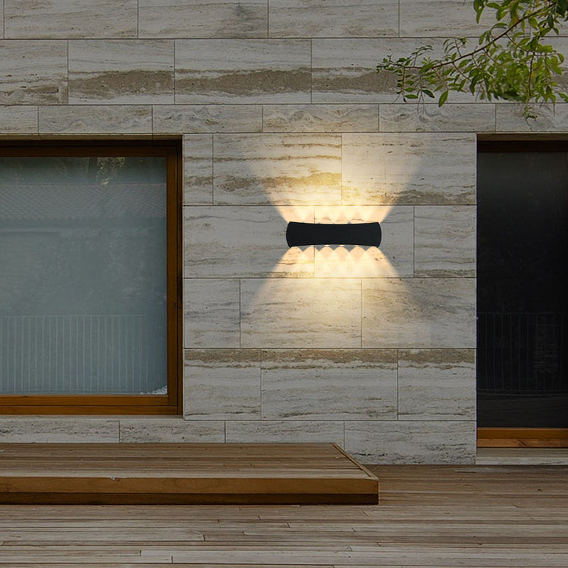 Simple Creative Arc Rectangular LED Outdoor Waterproof Wall Sconce Lamp